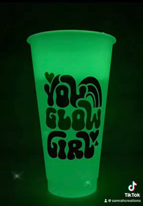 Glow in the Dark Colour Changing Cold Drinking Cup Drinkware Water Bottles