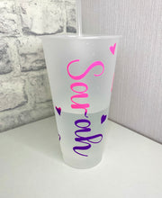 Load image into Gallery viewer, Personalised Colour Changing Cold Drinking Cup Drinkware Water Bottles
