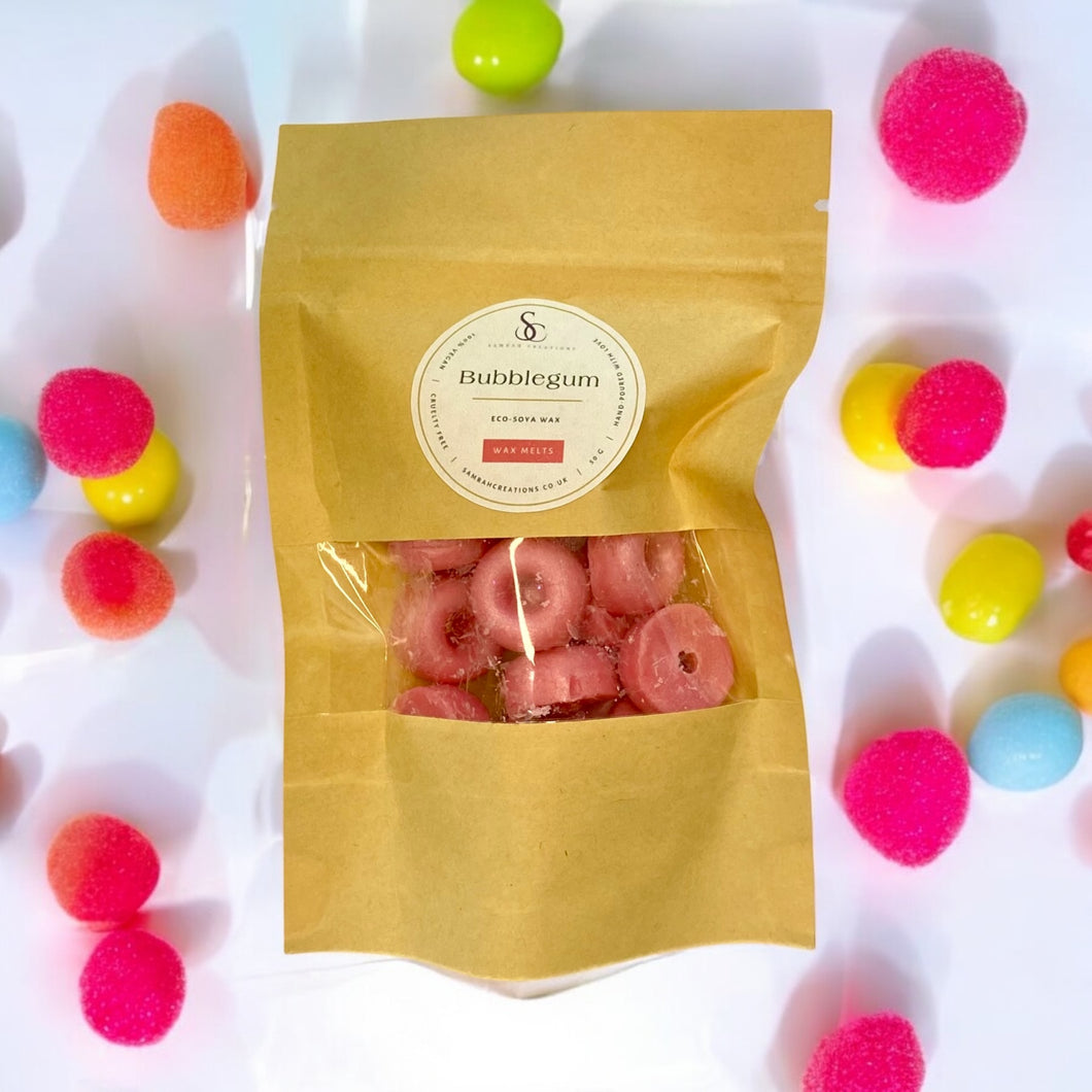 50g Bag of Bubblegum Wax Melts - Vegan Friendly