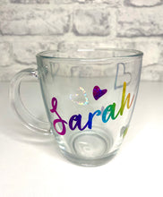Load image into Gallery viewer, Personalised Glass Cup for Tea, Coffee Gift
