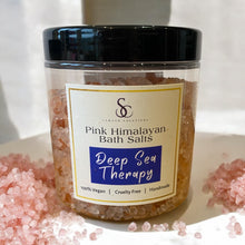 Load image into Gallery viewer, Pink Himalayan Fragranced Bath Salts, DEEP SEA THERAPY, Mood Therapy Wellness Range.
