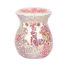 Load image into Gallery viewer, PINK IRIDESCENT CRACKLE OIL BURNER
