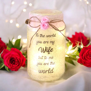 Wife Light Up Jars | Unique Gift | Thoughtful Keepsake