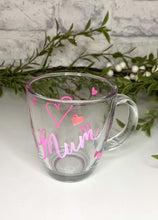 Load and play video in Gallery viewer, Glass Cup for Tea, Coffee Gift for Mum
