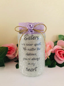 Light Up Jar Gift for Sister