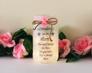 Light Up Jar Gift For Grandma